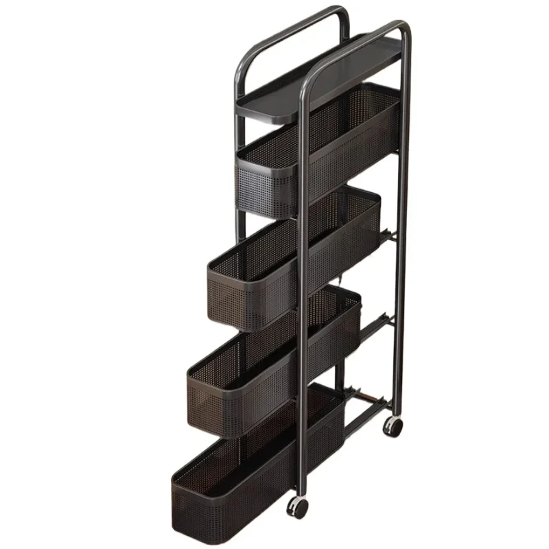 

Kitchen crevice rack extremely narrow pull-out cabinet fruit and vegetable trolley