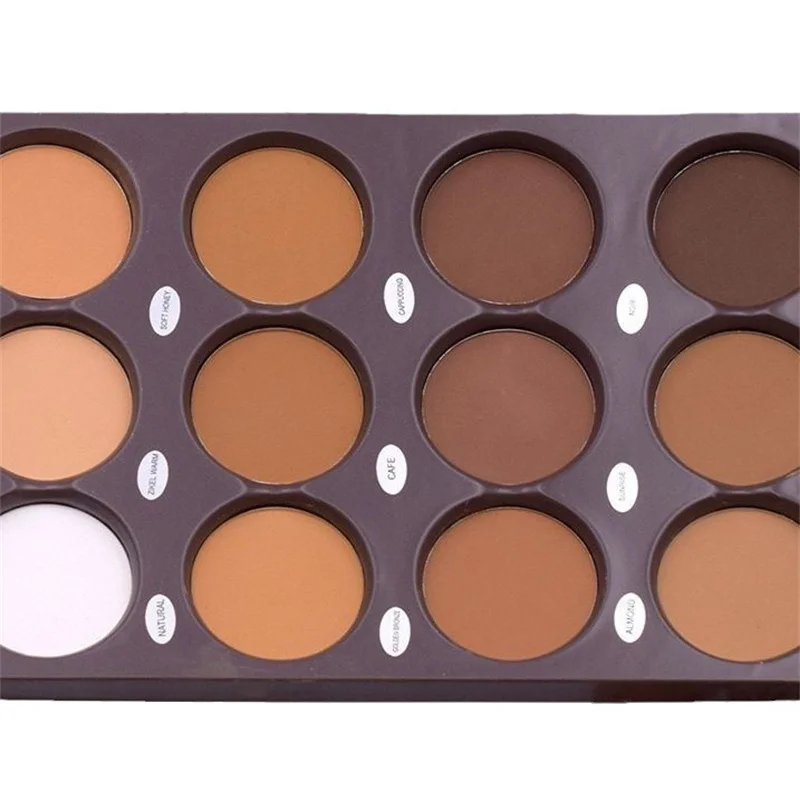 Kontur paleta twarzy Bronzer profesjonalny makijaż podkreślający kontur Pro paleta do rzeźbienia twarzy matowa paleta rozświetlacz