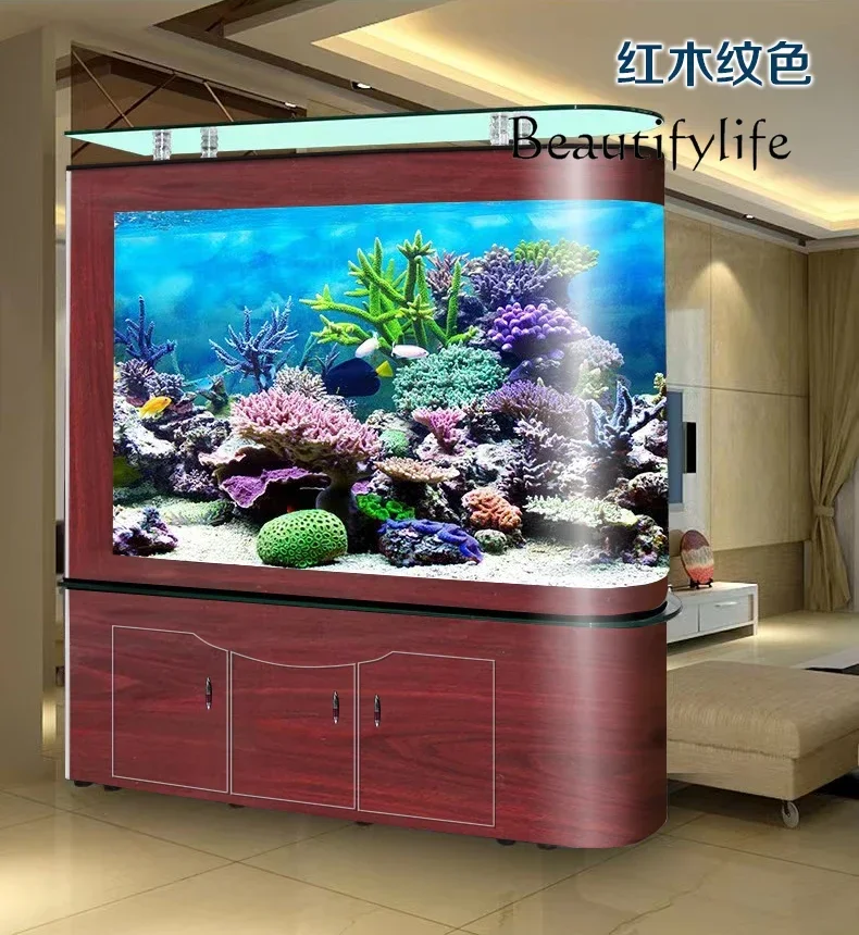 Bottom filter fish tank aquarium glass large and medium-sized designer simple high-end fashion