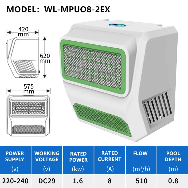 Unique Beautiful Design Easy Installation Private Pool Swim Exercise Safe Endless Swimming Machine