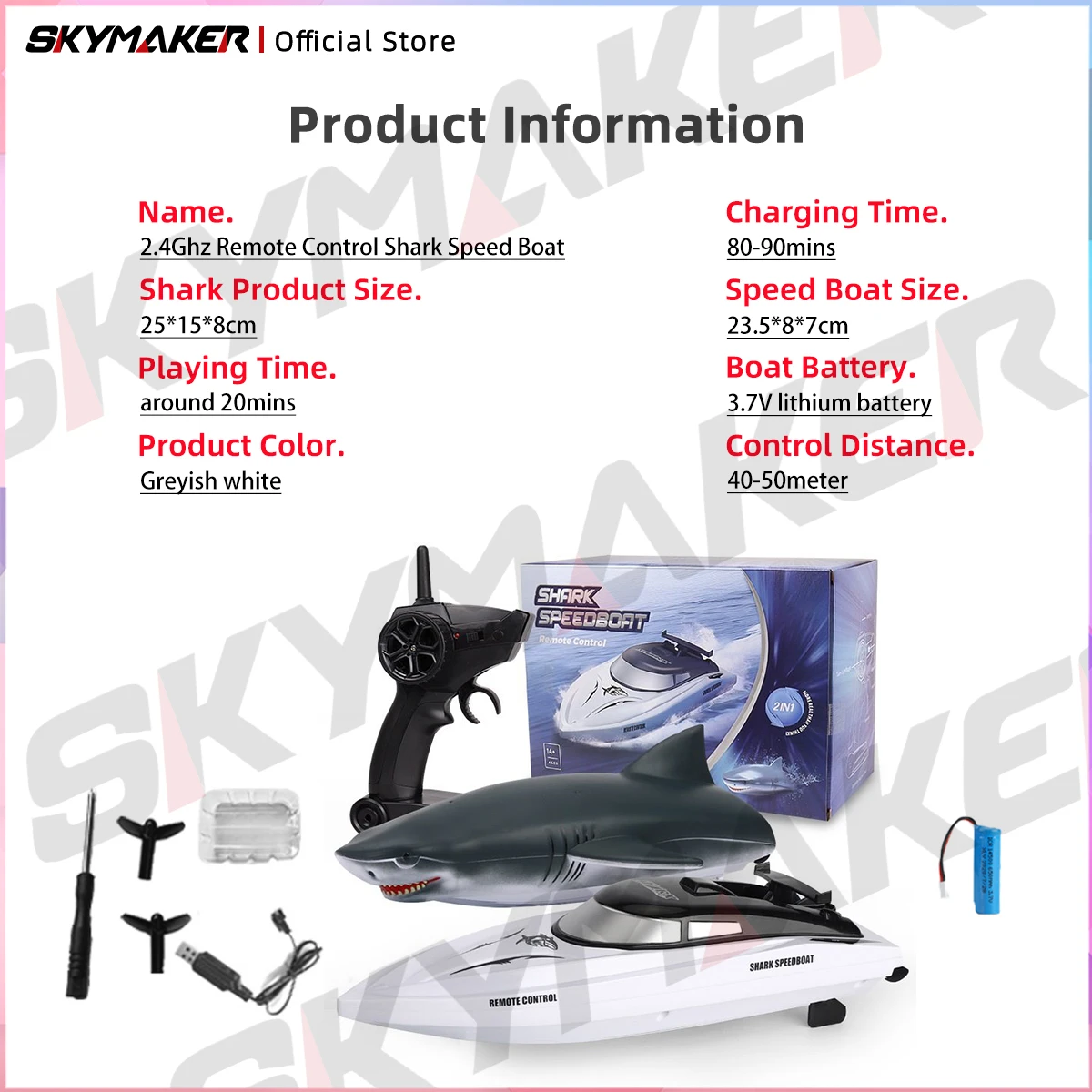JJRC RC ألعاب القوارب القرش نموذج 2.4G راديو التحكم عن بعد قارب سريع سباق السفينة لعبة المياه الإلكترونية هدية للأطفال الأطفال