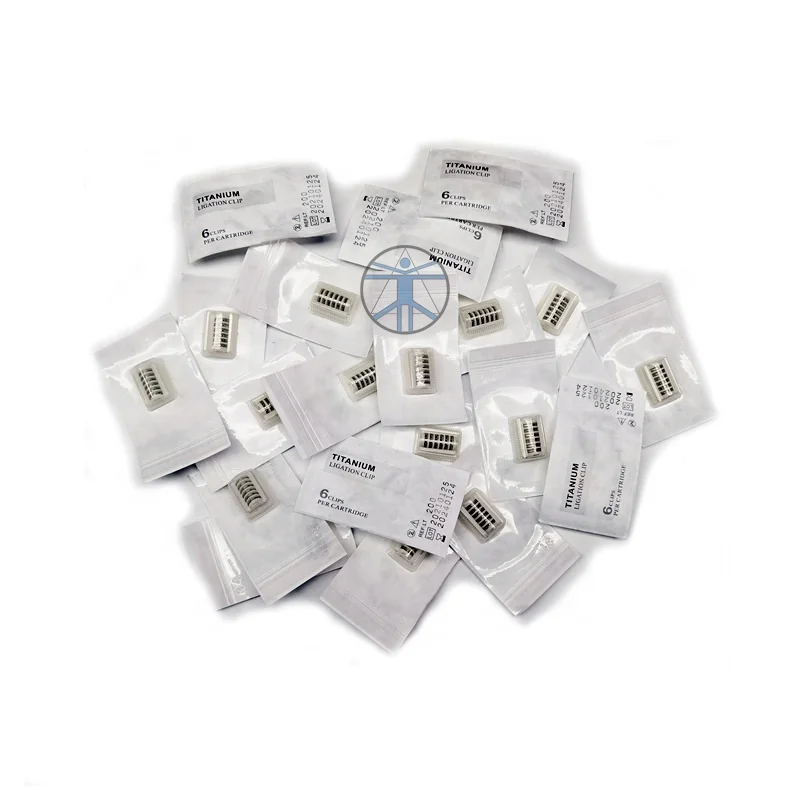 Titanium clips LT200, titanium ligation Clips laparoscopic instrument LT200 clips