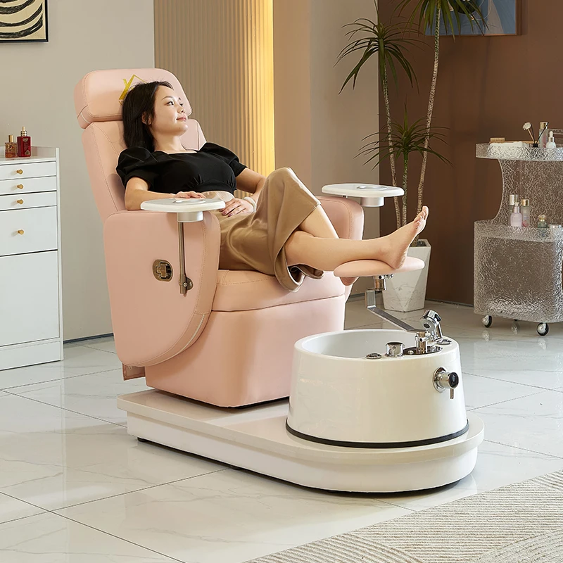 Electric foot-washing and foot-soaking chiropody ear-picking, foot-massage, beauty couch, manicure sofa bed