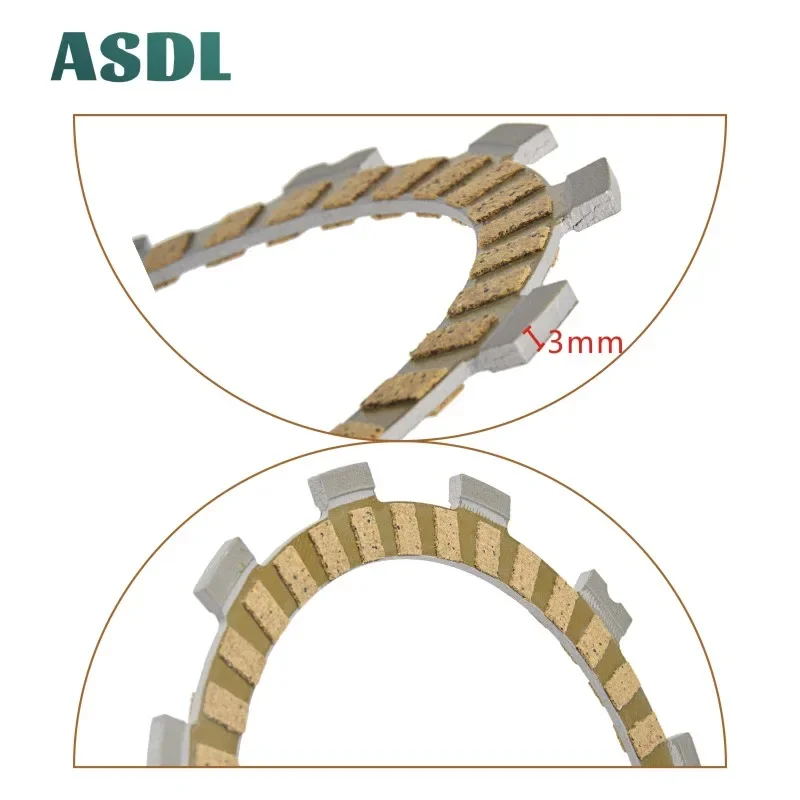 Motorcycle Engine Parts Clutch Friction Plates Kit For Suzuki TS 200 GSX 250 GS25X GSX 250 E,ES RM 125 LT-F250 GSF 400 Bandit #d