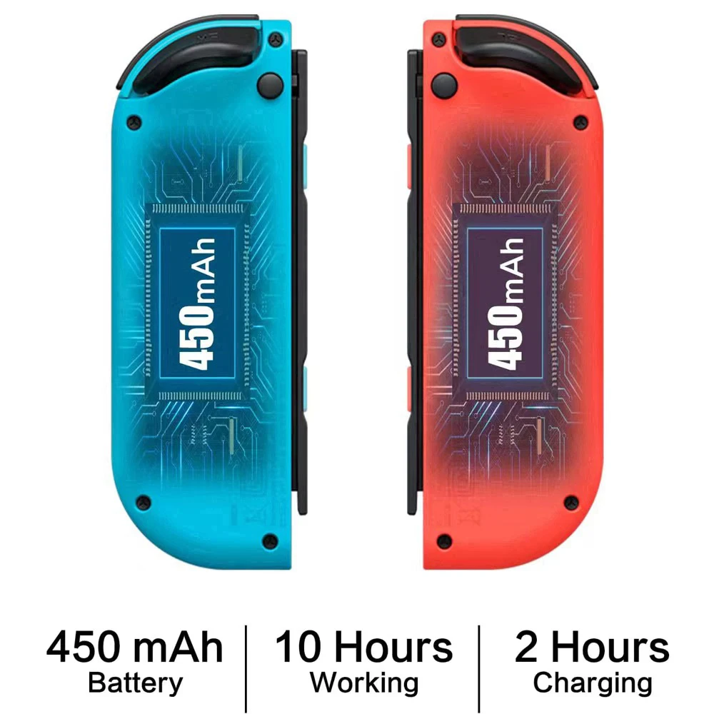 Joycons Gamepad For Nintendo Switch/OLED/Lite Controller Bluetooth Wireless Joystick With Vibration Trubo Wake Up Function