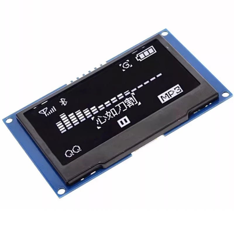 2.42 بوصة 2.42 "OLED وحدة عرض 128x64 LCD HD وحدة شاشة SSD1309 7 Pin SPI/IIC I2C واجهة تسلسلية لاردوينو UNO R3