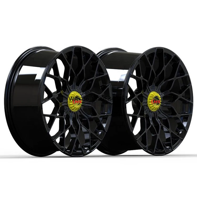 

Forged Alloy Rims 18 19 20 Inch Black Gloss Forged Wheels 5x112 5x120 with Central Lock for Lamborghini
