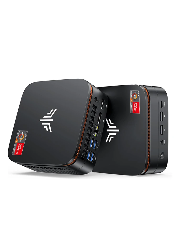 NOPOGI H1 Mini-PC AMD Ryzen 7 7735HS (8C/16T, bis zu 4,7 GHz) Mini-Computer 4K Dreifach-Display Mini-Desktop-Computer BT5.2/WiFi 6