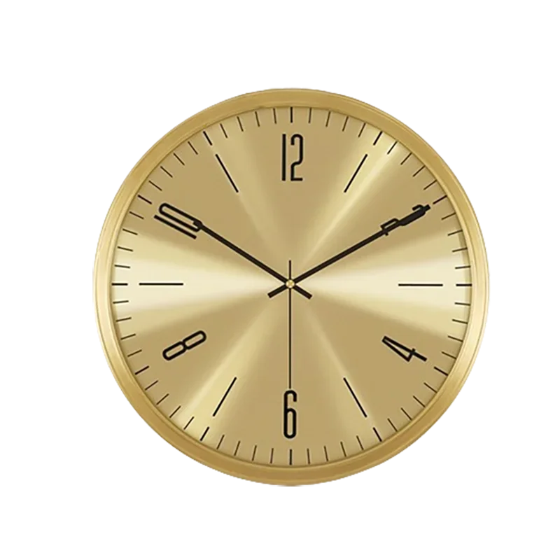 Design Luxury Wall Clock Silent Vintage Nordic Round Wall Clock Golden Fashion Salon Casa Home Decorating Items