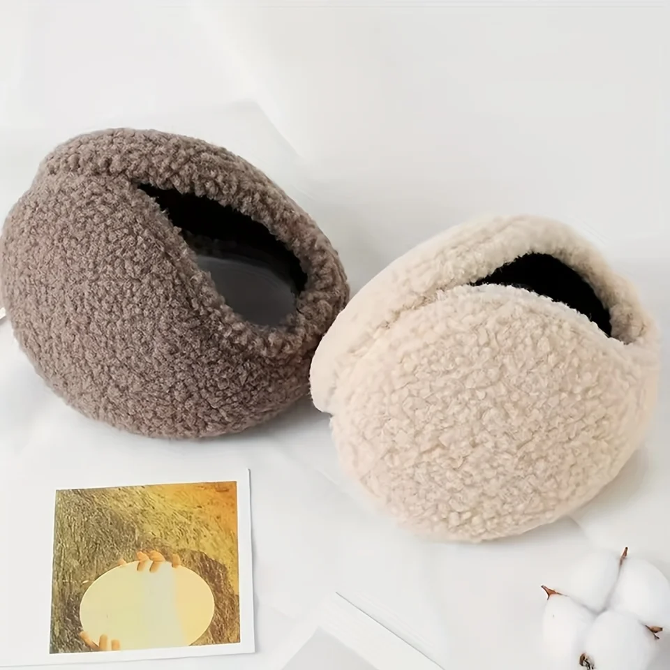 1pc Windproof Ear Muffs for Men and Women, Thickened Plush Winter Warmth, Soft Ear Covers for Outdoor Cycling, Winter Ear Muffs