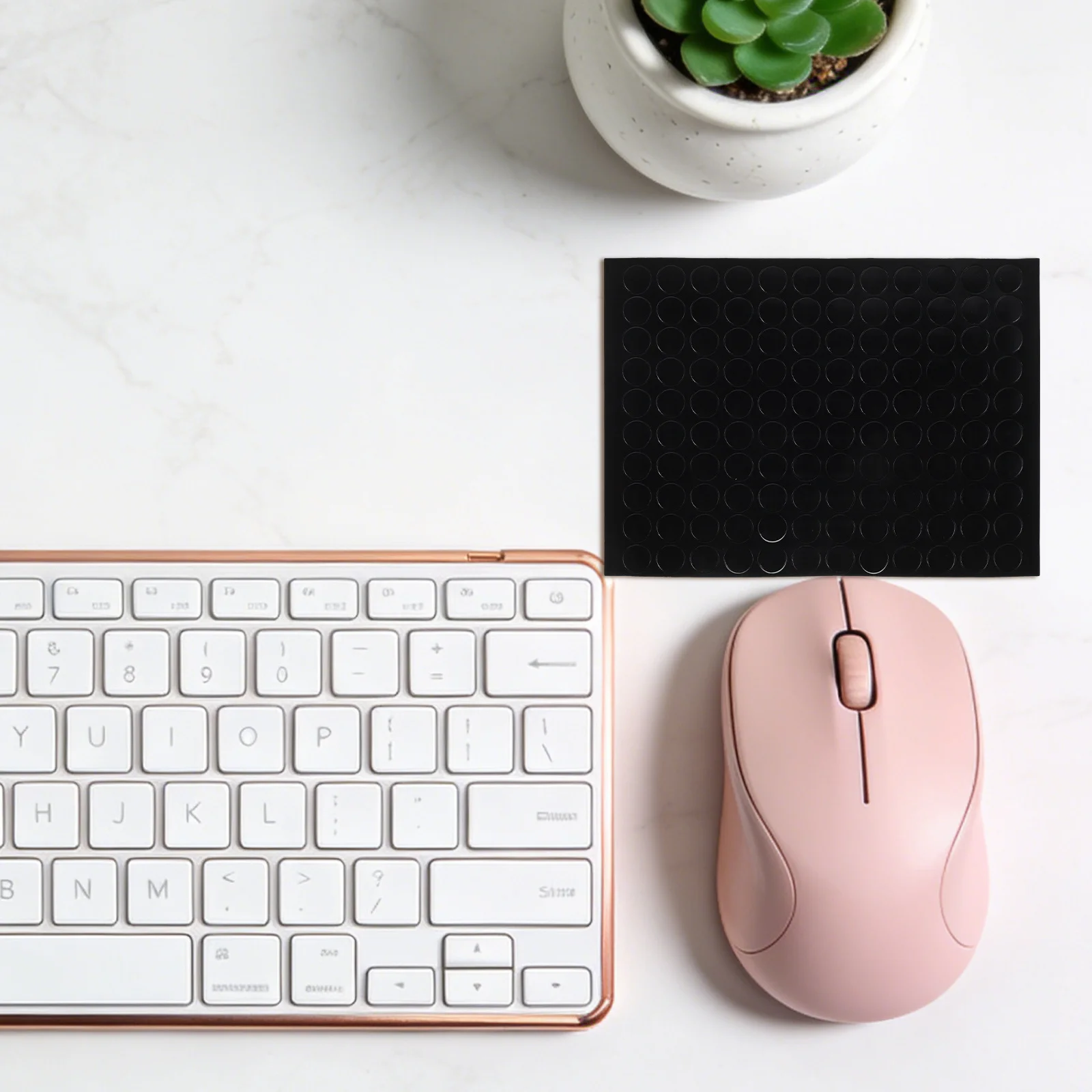 

200Pcs Mouse Feet Skates Sticker Pads Round 6Mm Dot High Density Replacement Mouse Glide Pads Wear Resistant