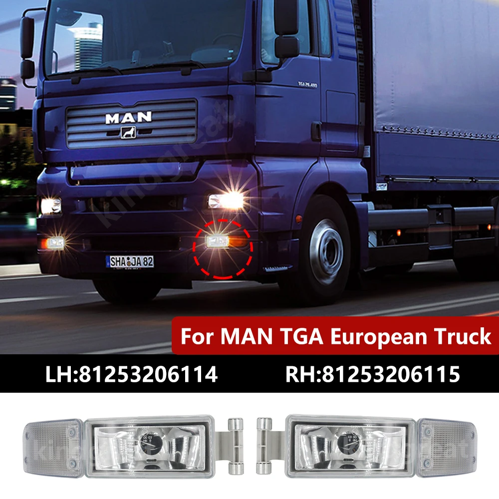 

1PCS For MAN Truck Body Parts TGA TGX XL-XXL Fog Lamp Light 81253206114 81253206115