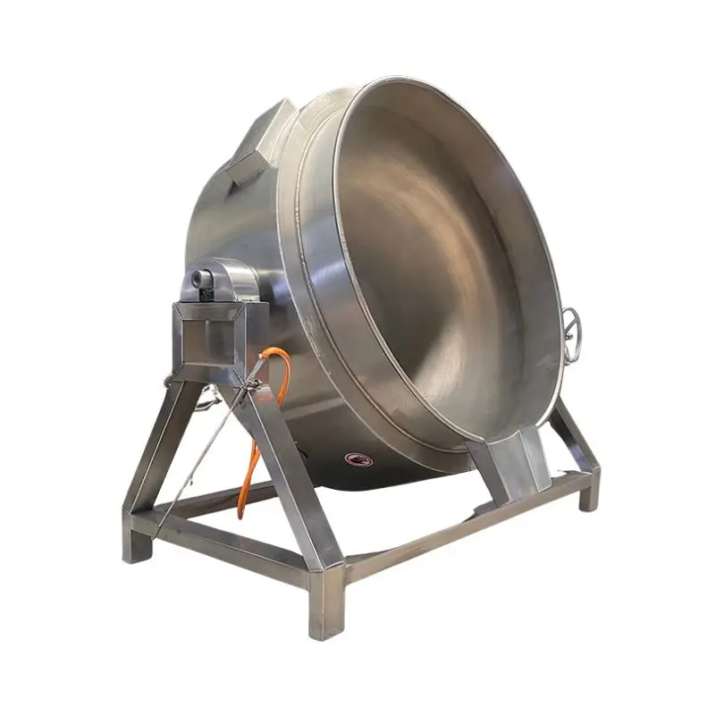 . Bx-100 100 Litres Industrial Gas Electric Non-Stick Jacketed Kettle Cooking Pot Set With 9kW Heating Power