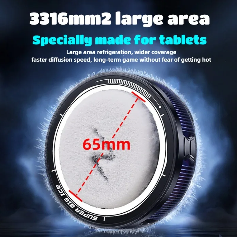FS12 Tablet Magnetic Cooling Radiator w/ Digital Display 45W High-power AI Ice Cooler for IPad Android Universal Cool Heat Sink - Image 3