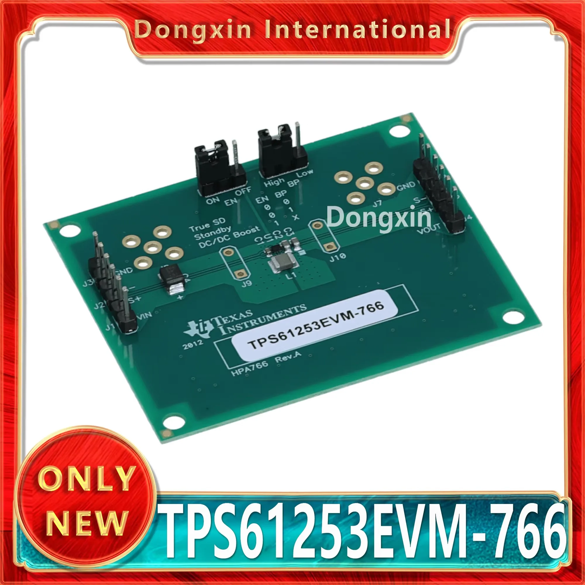 

TPS61253EVM-766 TPS61253 Chip Scale step-up dc-dc converters, 3.5-MHz high efficiency Evaluation Module