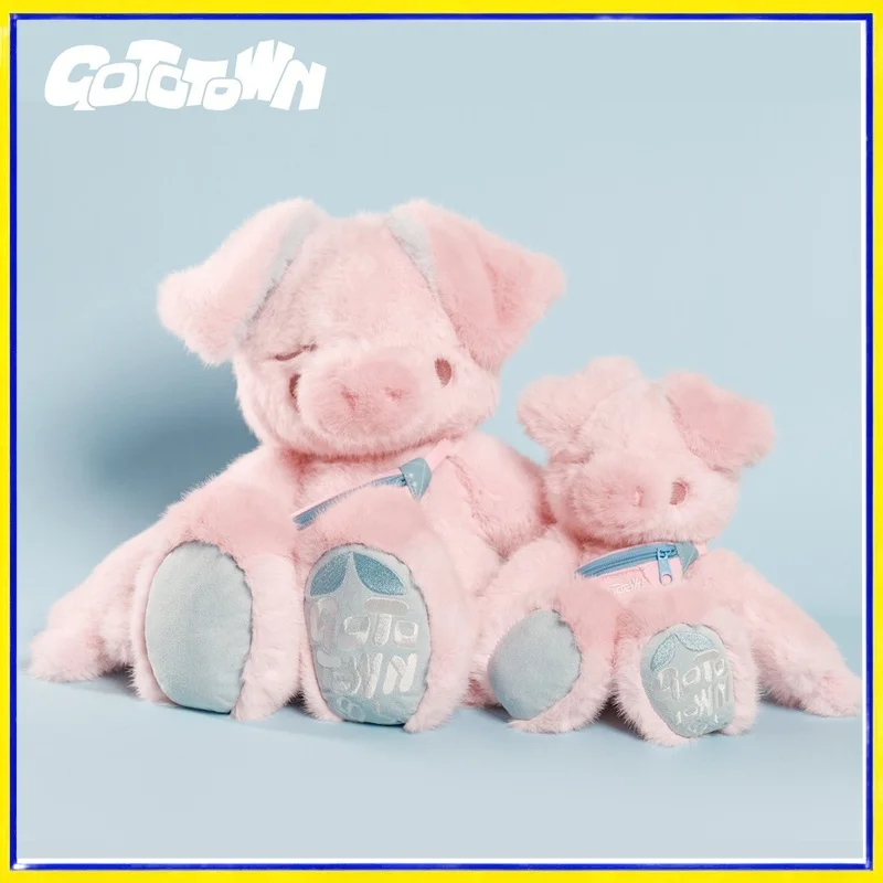 

GOTOTOWN Cute Pink Pig Plush Toy Soft Fluffy Stuffed Animal Lovely Doll Birthday New Year Gift For Girlfriend Female Friends