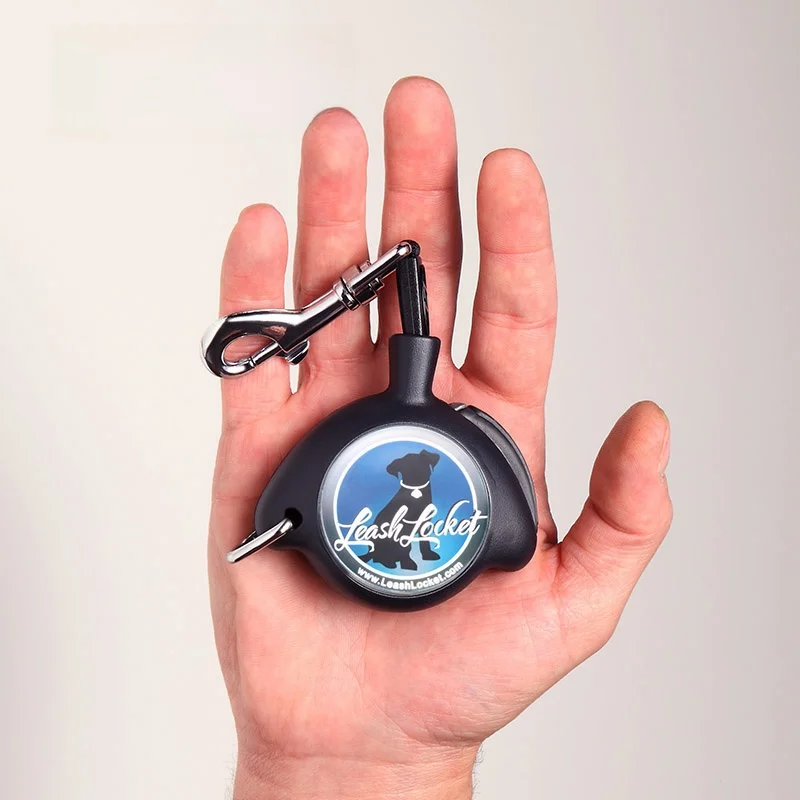 

Компактный выдвижной поводок-ремешок Leashlocket с магнитной застежкой для маленьких собак, веревка для прогулок, зоотовары, аксессуары для собак