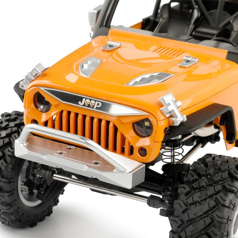 RCDream H12Y Jeep Skelett-Kühlergrill-Emblem für MJX 1/10 RC Crawler – Front-Metall-Upgrade-Emblem, Zubehörteile, Ersatz