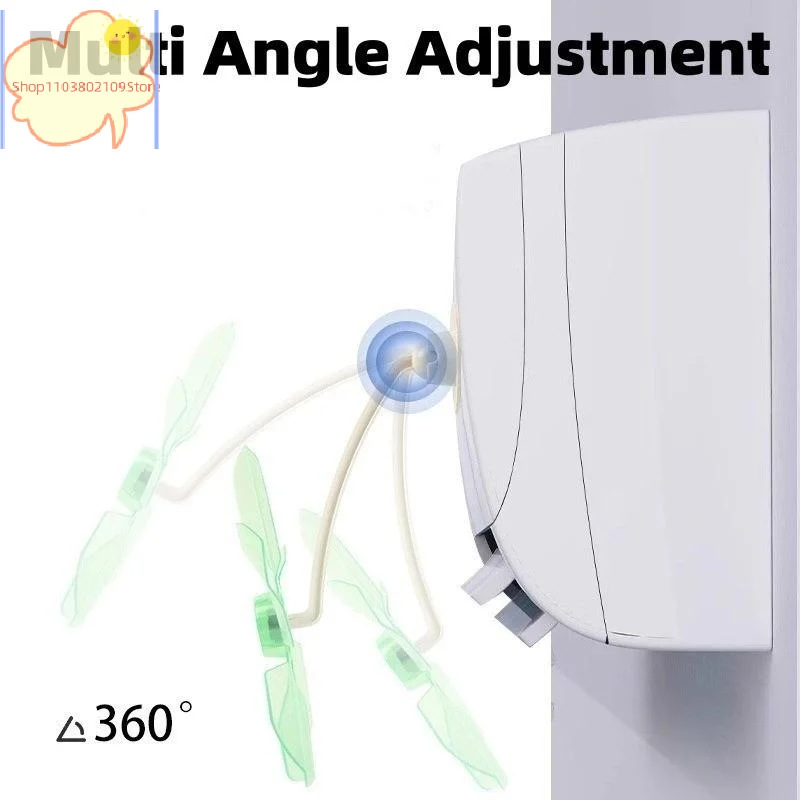 【HT】【HT】3PCS Air Conditioner Exhaust Fan Suction Cup Air Vent Deflector Anti Direct Blowing Wind Shield Fan Adjustable
