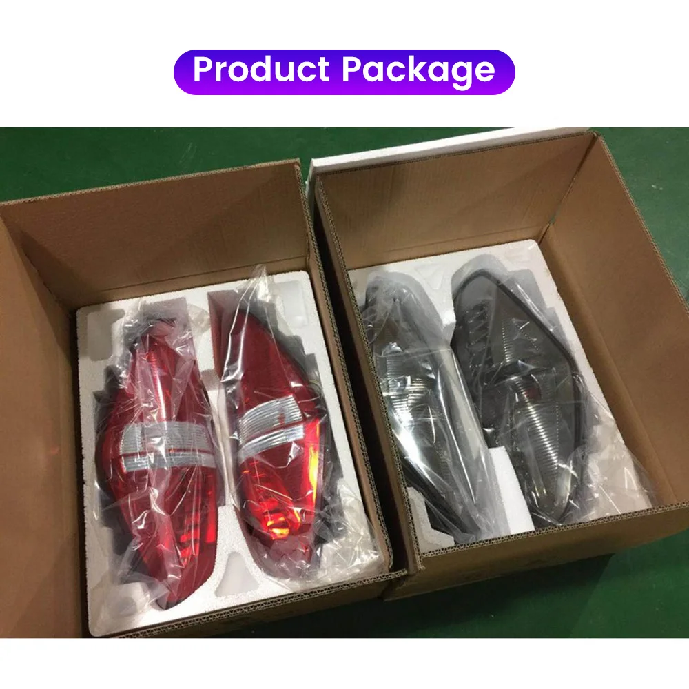 2PCs Car Tail Light Assembly For Hyundai MPVH-1 Wagon 2011-2014 LED DRL Running Light Brake Flowing Water Flicker Tail Lamps