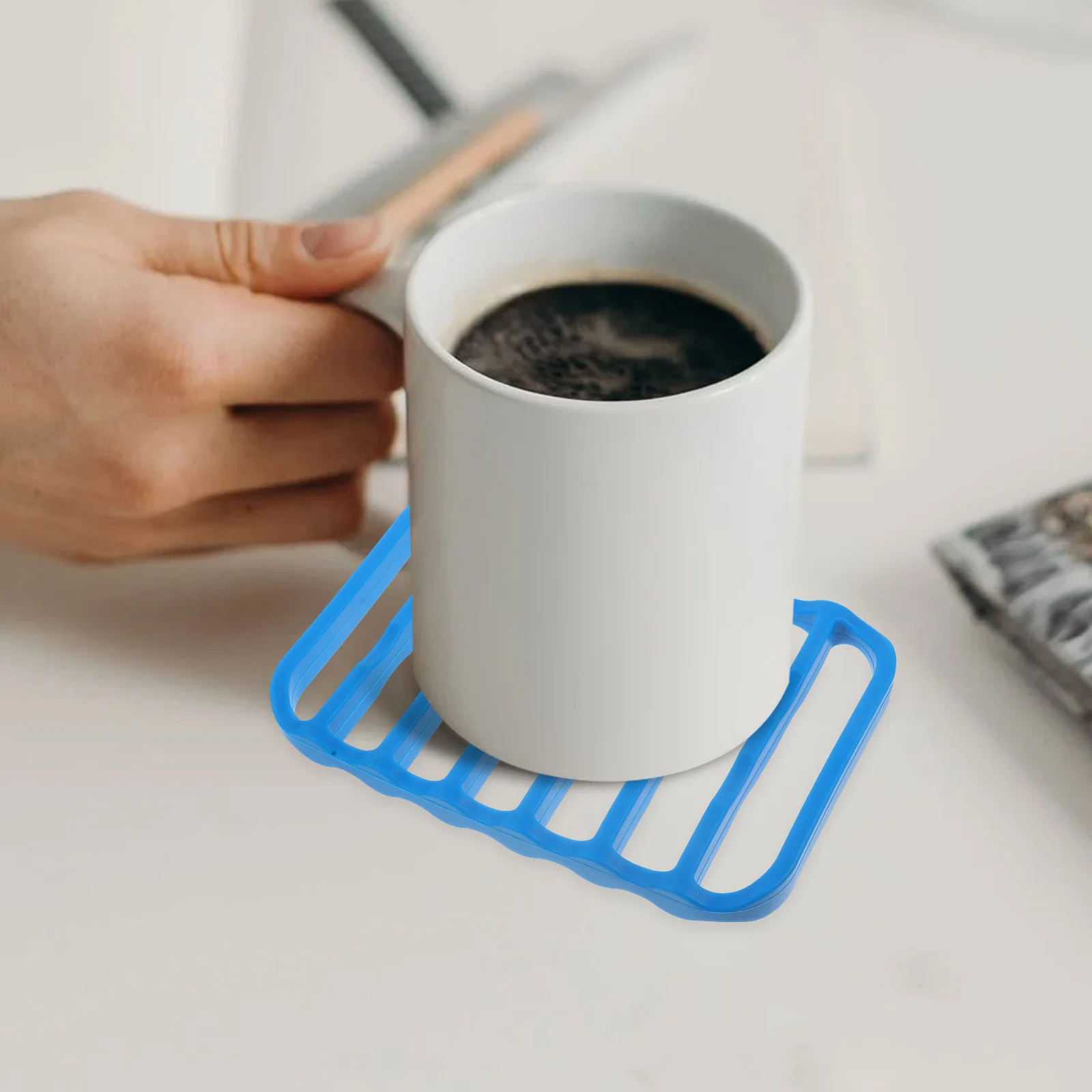 

Набор силиконовых подставок премиум-класса, термостойкий коврик для стола, нескользящая кухонная подставка, прямоугольная обеденная подставка, многоразовое водонепроницаемое место