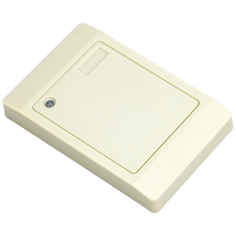 Tête de contrôle d'accès Wiegand26/34 étanche, lecteur de carte RF EMID blanc 125kHz, Protection Anti-surtension/Deadlock, sortie RS485/RS232