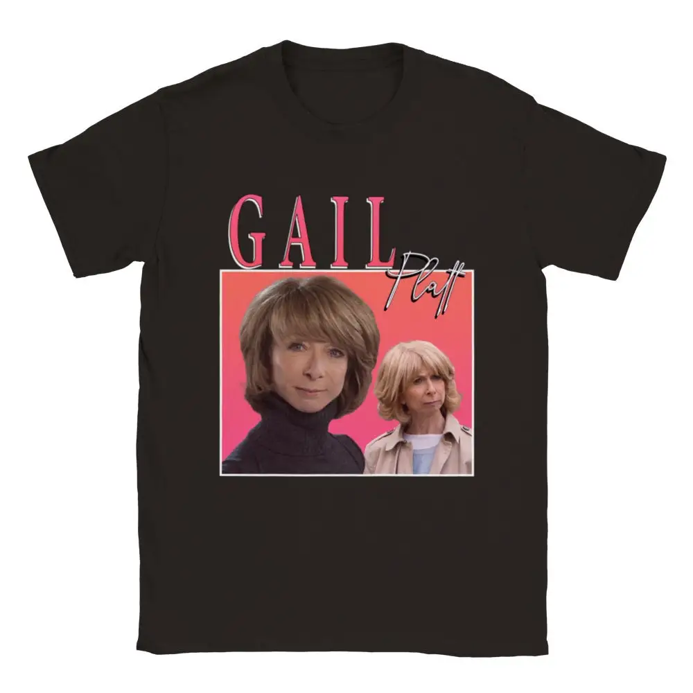 GAIL PLATT Homage T shirt For Coronation Street Fans Women's Men's Corrie Tribute Print Classic Crewneck