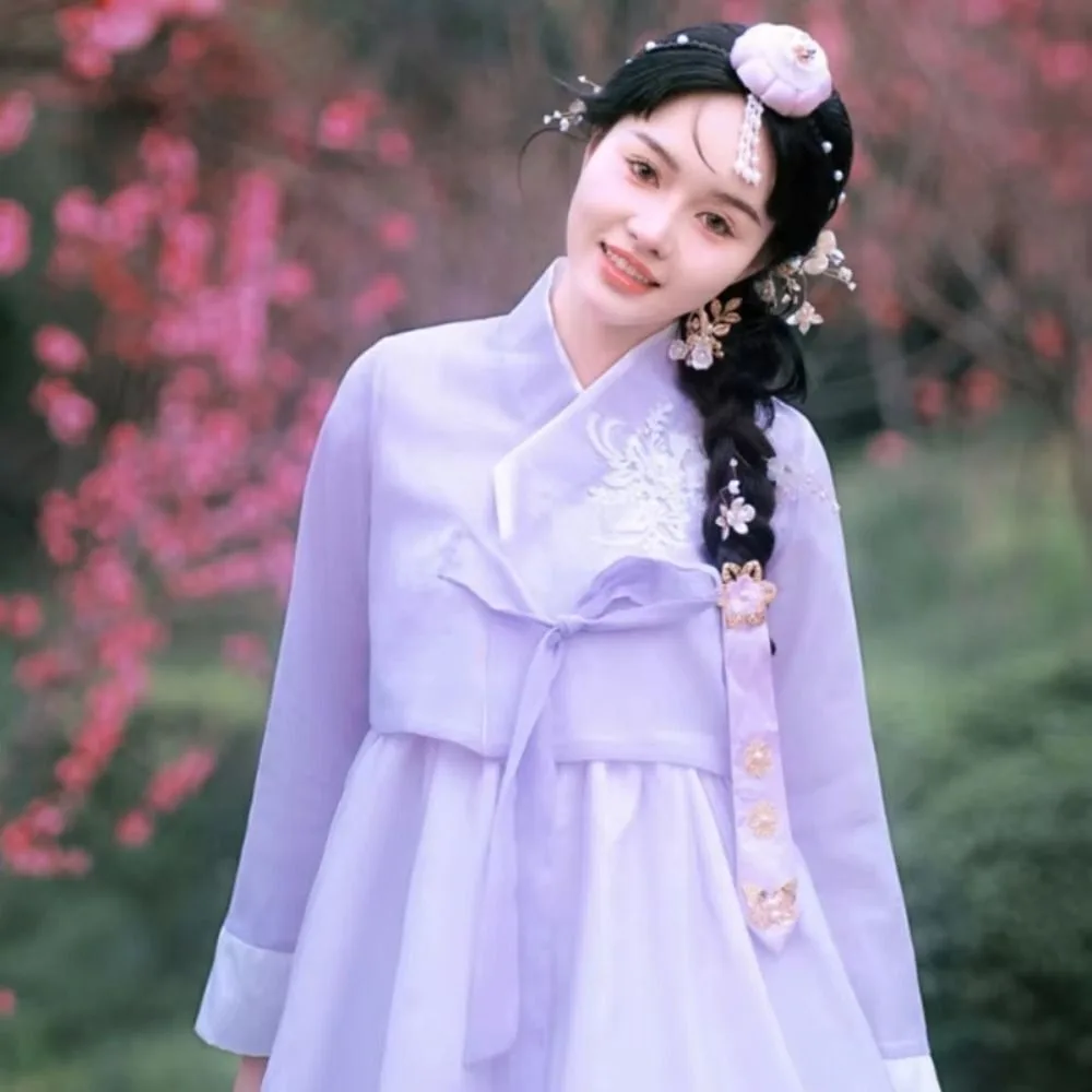 Fita flor coreano bandana tradicional doce coreano hanbok hairband fresco borboleta grampo de cabelo palco dança traje desempenho