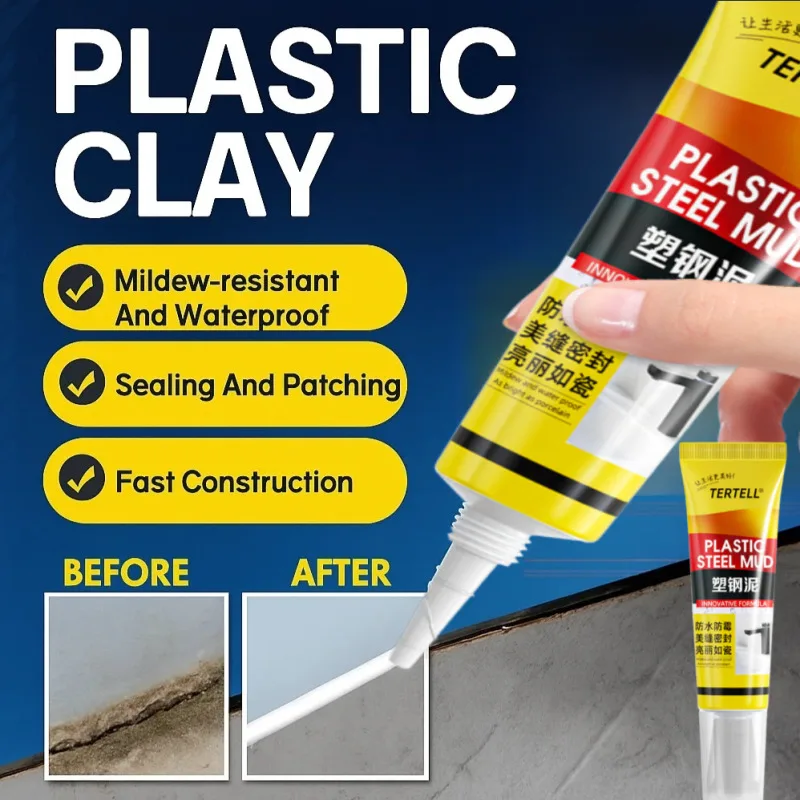 

Plastic steel mud white mildew-proof edge sealing caulking ceramic glue kitchen bathroom toilet toilet sink waterproof