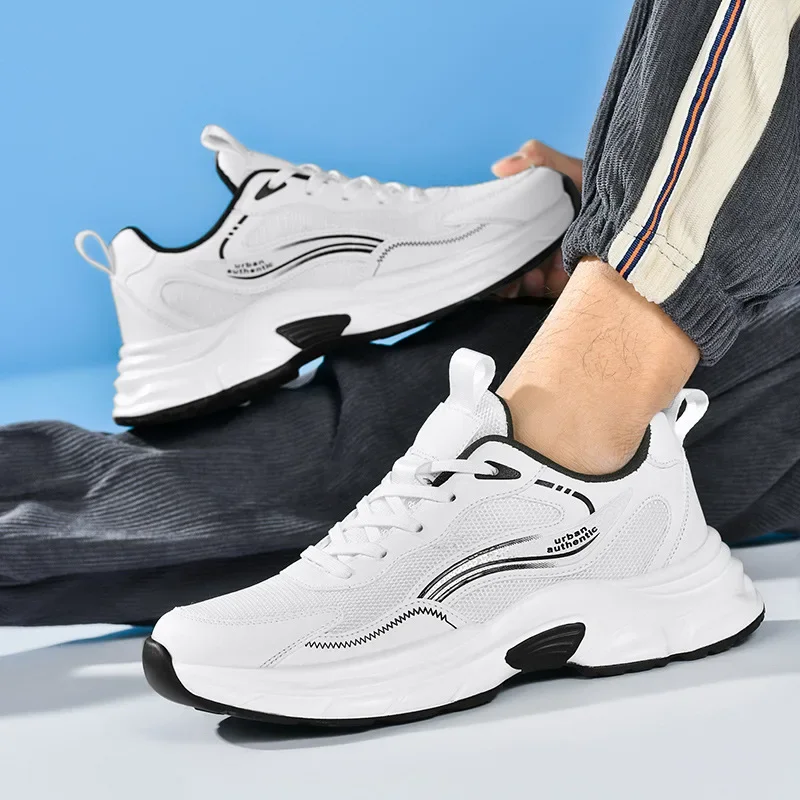 

Спортивная обувь с сеткой для мальчиков, повседневные уличные кроссовки с мягкой подошвой, дышащие легкие весенне-летние новые стильные кроссовки на складе AE