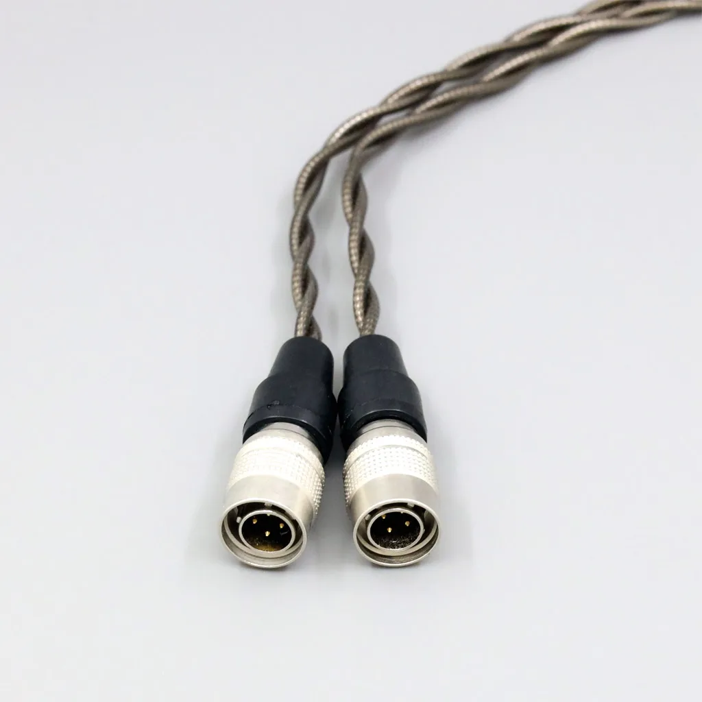 99% puro prata paládio + grafeno ouro fone de ouvido blindagem cabo para alto-falantes alfa cão éter c fluxo mad cão aeon ln008215