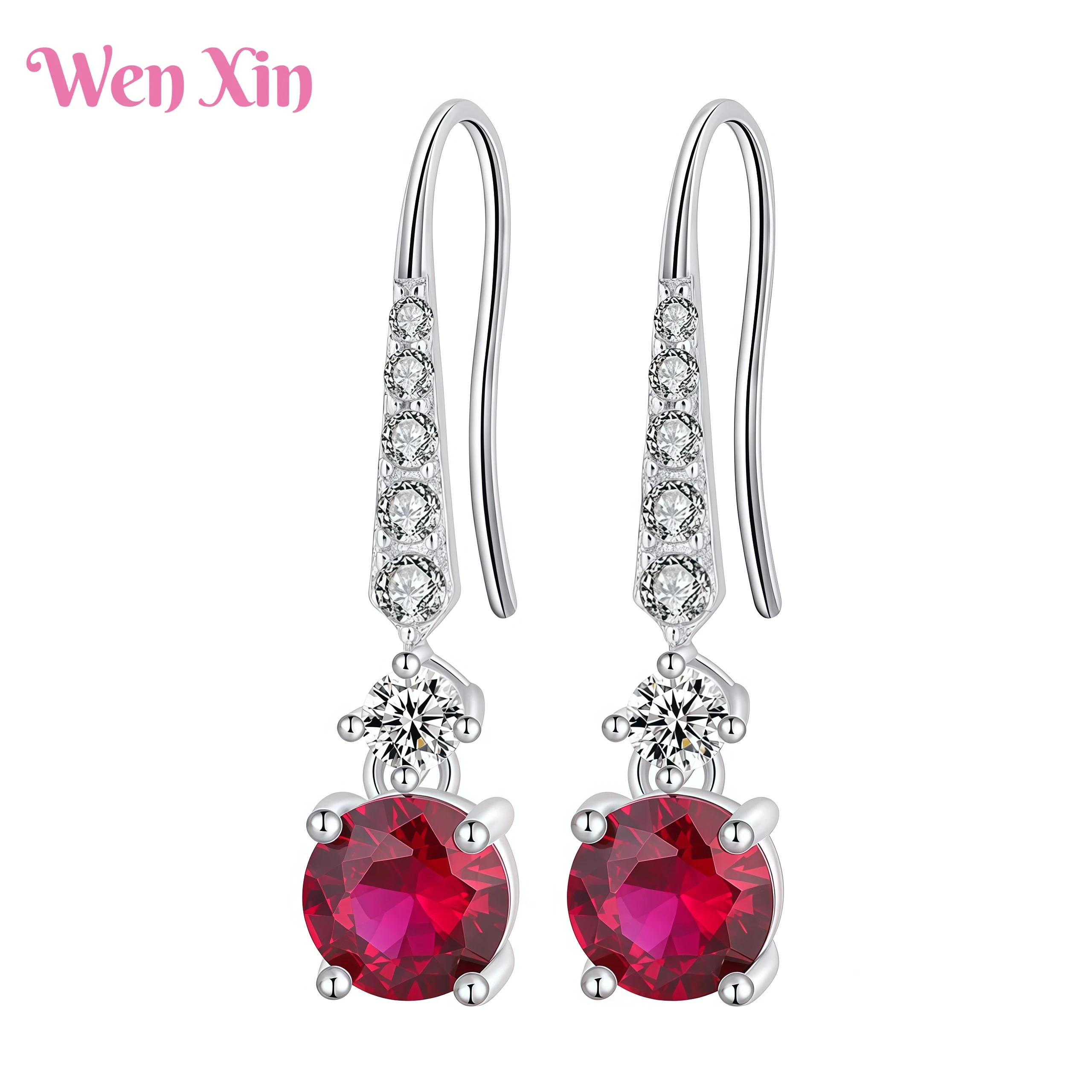 

WENXIN Top Quality Luxury Brand Jewelry Retro And Minimalist Everyday Women's Earrings Gold Plated Eardrop Drop Earrings Jewelry