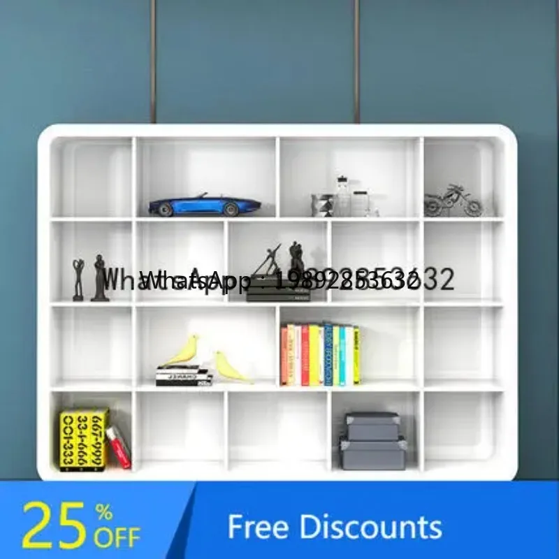 Z1  White Paint Office File Cabinet Simple Modern Bookshelf Archive Storage Cabinet