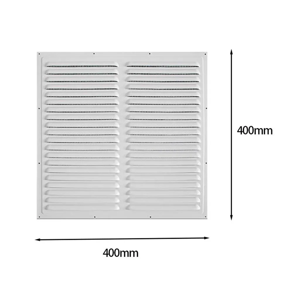 

Aluminum Alloy Air Vent Grille Heating Cooling Vents Plate Exhaust Outlet Window Square Vent Air System Net Cover Screen Metal