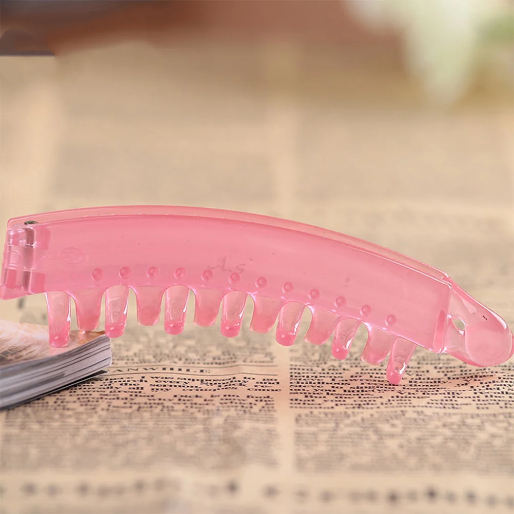 

5Pcs Banana Hair Clips Set Plastic Durable Fishtail Ponytail Clamps for Work Home Party Fashion Hair Accessories