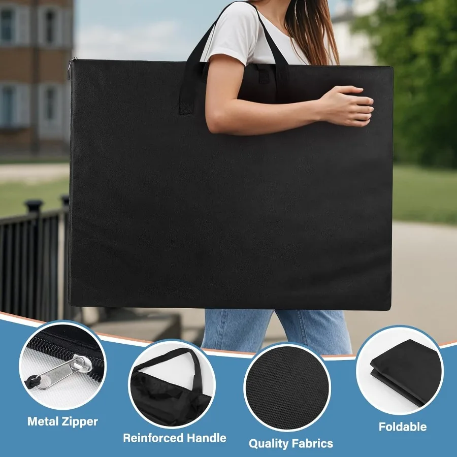 กระเป๋าใส่ผลงานศิลปะขนาดใหญ่พร้อมดีไซน์น้ำหนักเบาและสายสะพายไนลอนที่ทนทานเพื่อการพกพาและจัดเก็บผลงานศิลปะได้ง่าย