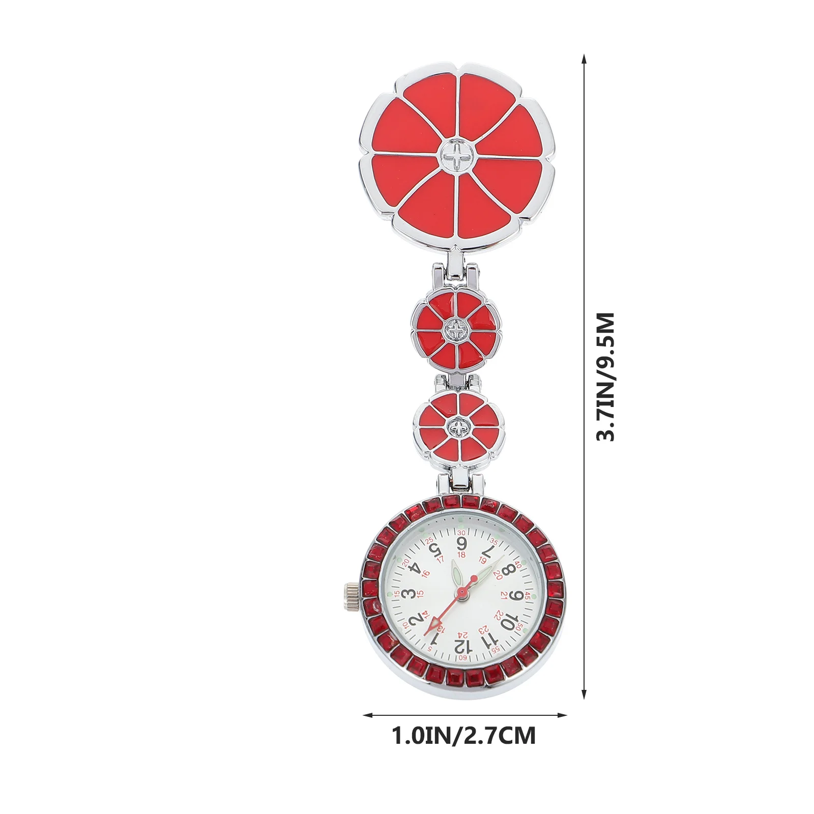 

Nurse Fob Clip-on Pocket Watch Hanging Chest Watch Glow Luminous Practical Timekeeper for Nurses Doctors Medical Use