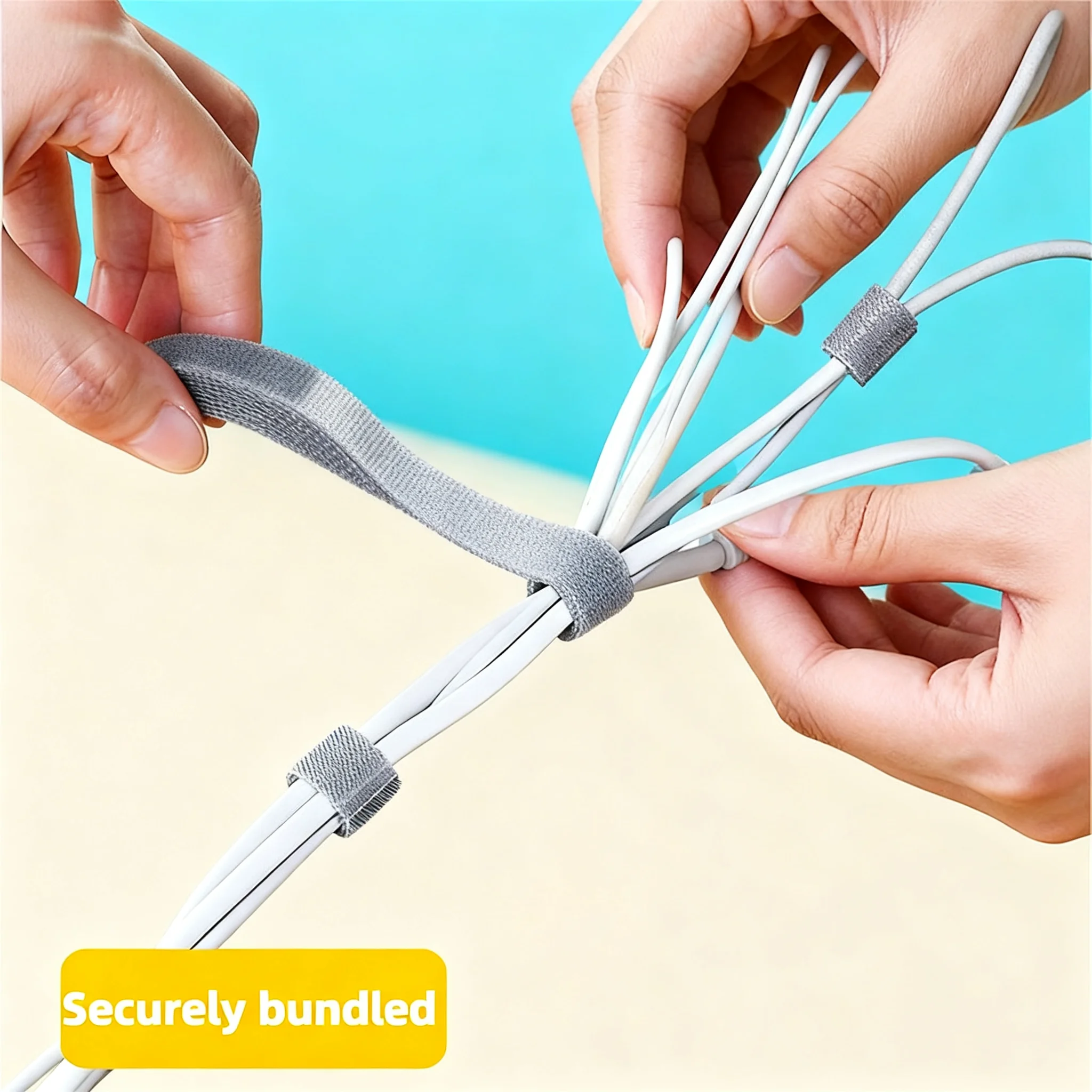 

Data Cable Storage Artifact Velcro Reusable Cable Tie Nylon Free Cut Desk Wire Organizer Cable Binding Tape