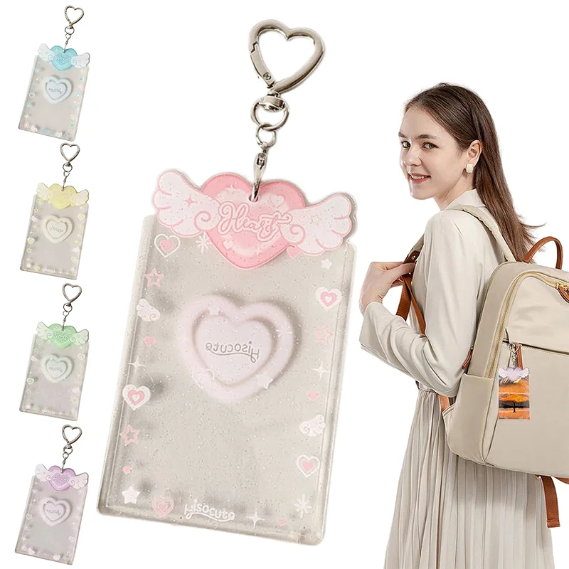 

Photo Card Holder Photocard Case Sleeves Acrylic Cute Student Card Holder For Girls Teens Adults Kids And Fans