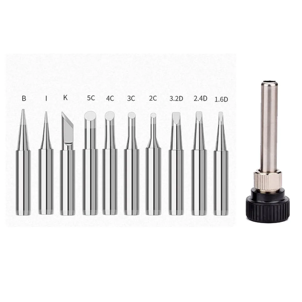 900M-T Soldering Iron Tips Pure Copper Lead-free Welding Tips Head With 936 907 Sleeve  900M 900M-T 936