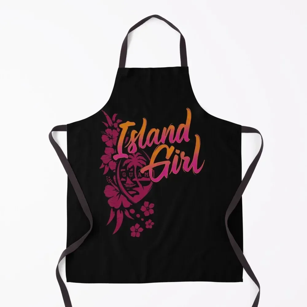 

GUAM Island Guam Girl Chamoritta Apron Smock for hairdressing Kitchen Chef For Kitchen Women men Apron