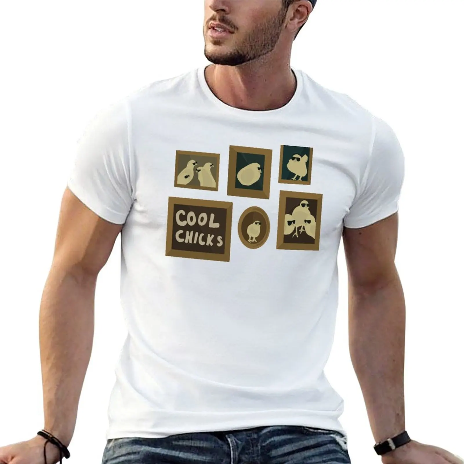 Cool Chicks T-Shirt man t shirts for men man t shirts cotton t shirts for man graphic funny T-shirt