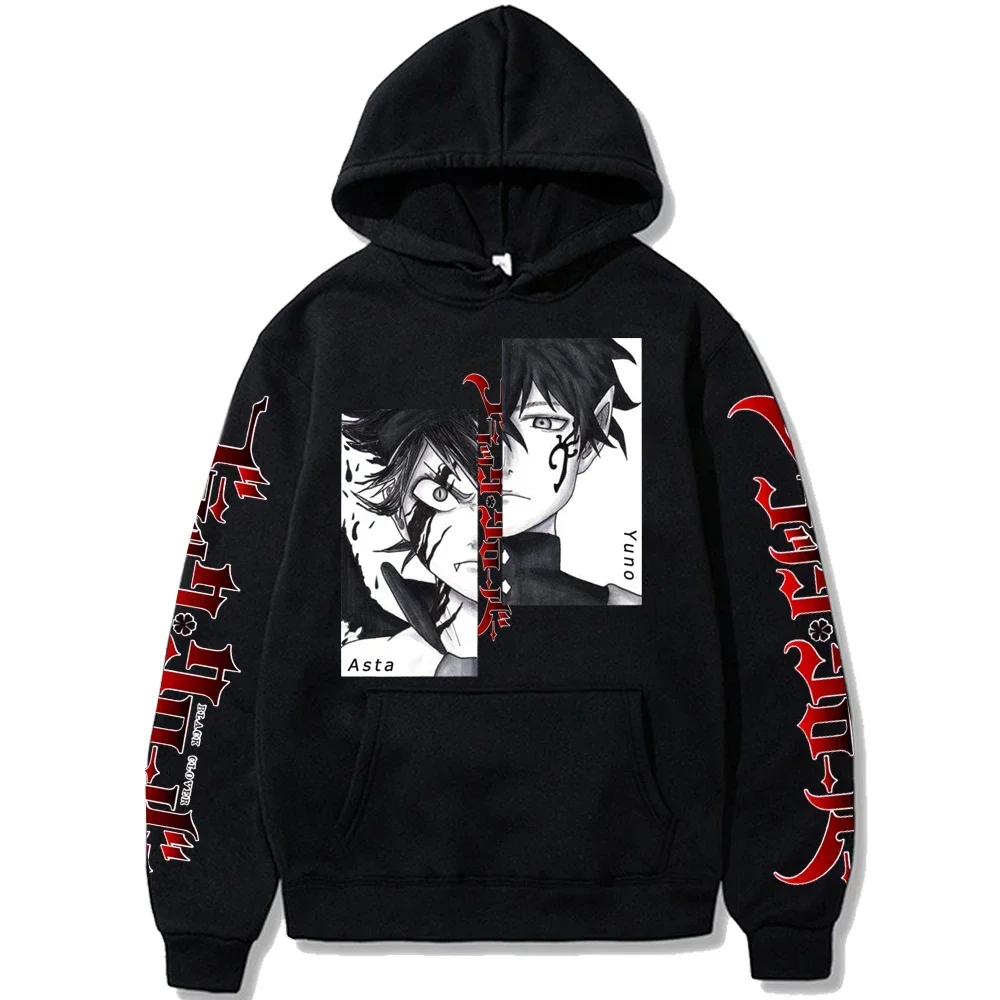 

Anime Hoodie Japan Anime Sweatshirt Harajuku Asta Yuno Grinbellor Black Clover Hoodie Clothes Hoodies Tops Clothes Autumn Winter