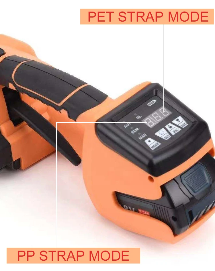 เครื่องรัดสายรัด PP PET แบบไฟฟ้า รุ่น Q2L ขนาด 16-19 มม.