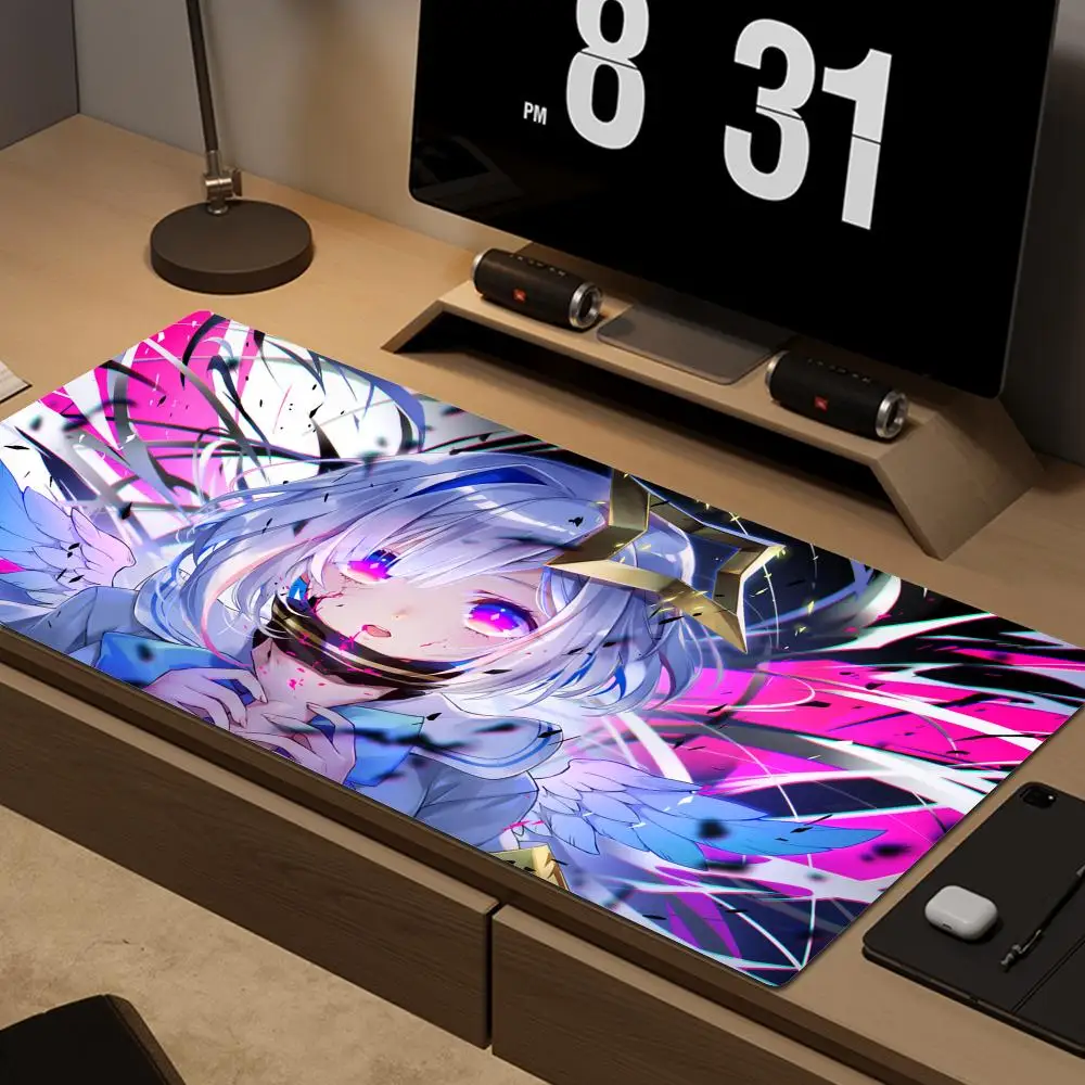 

Gawr Gura Hololive Anime Girl Mouse Pad Mouse Pad Gaming Mousepad Speed Desk Mat Laptop Gaming Mats For Office Carpet Desk Acces