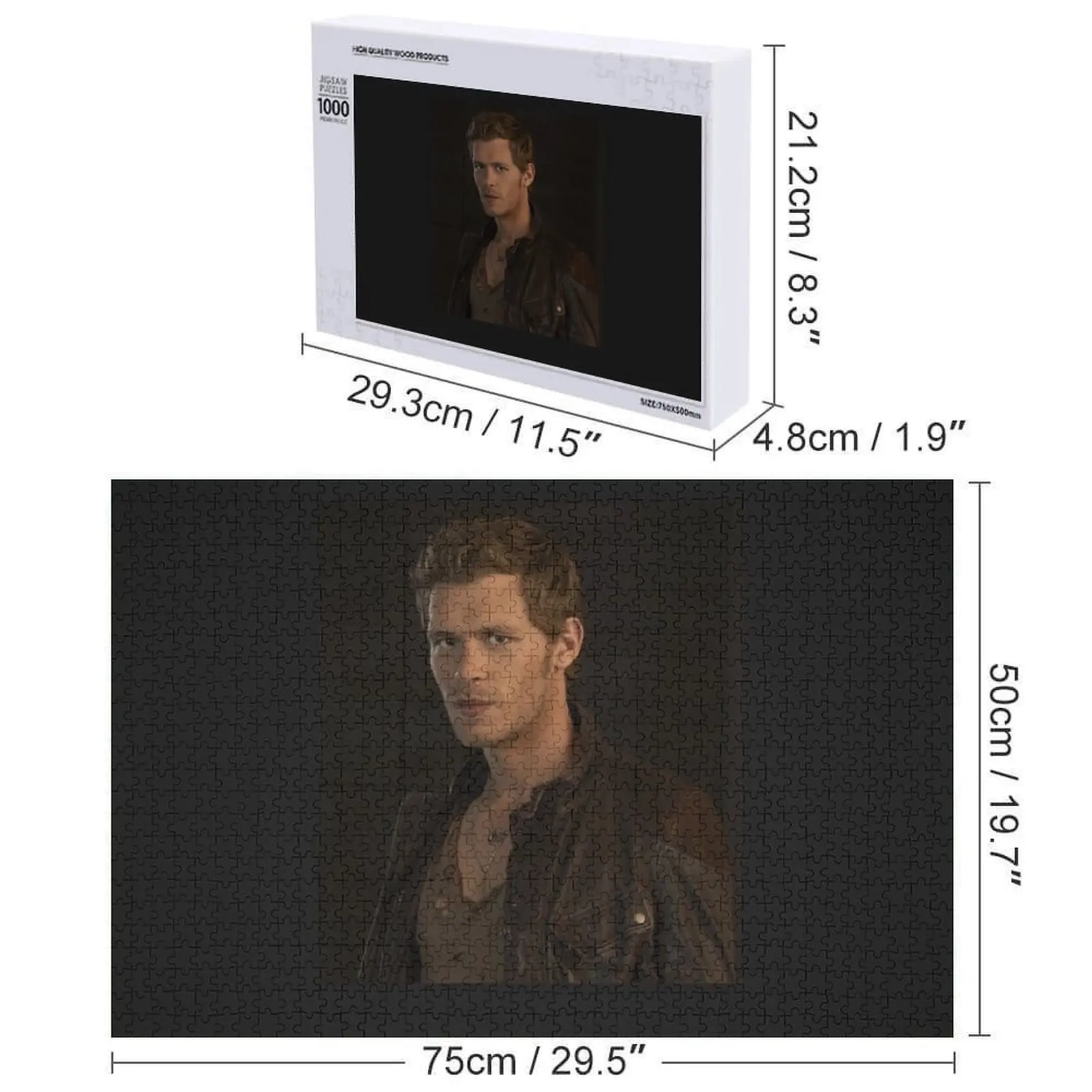 Joseph morgan klaus o quebra-cabeça original Iq quebra-cabeça com nome personalizado