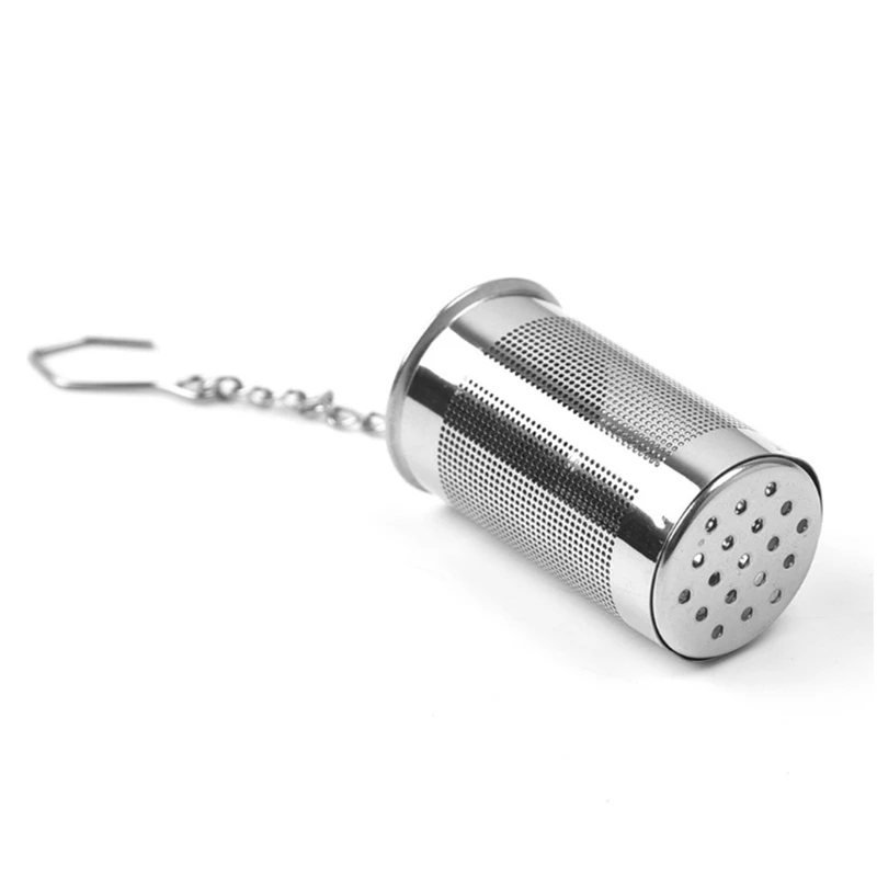 367A Tea Infuser Strainer Stainless Steel Cylindrical Loose Leaf Filter Multi Purpose Kitchen Household Tool