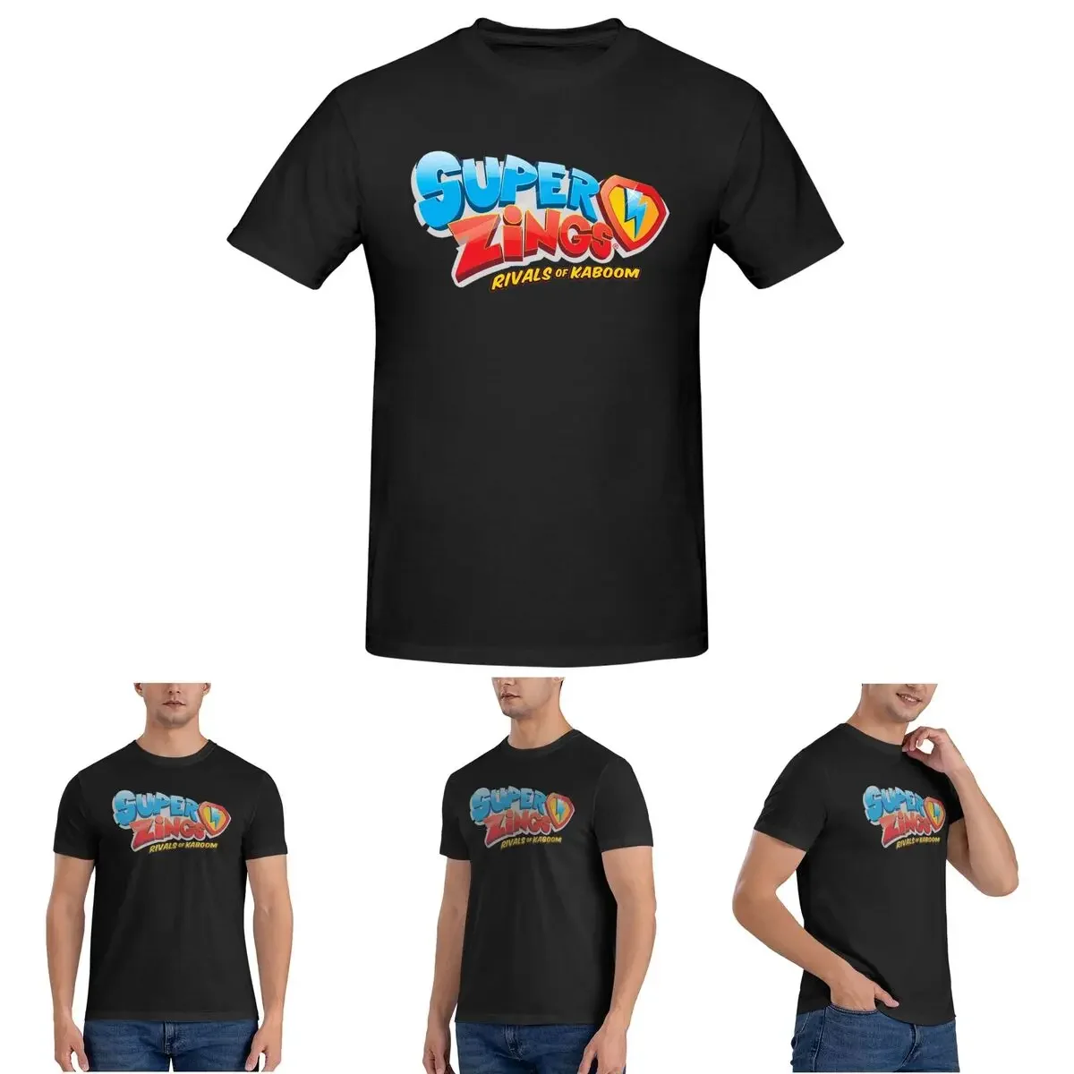 

Футболка Superthings для мужчин, хлопковые футболки большого размера, мужская летняя одежда с коротким рукавом и круглым вырезом, топы S-6XL