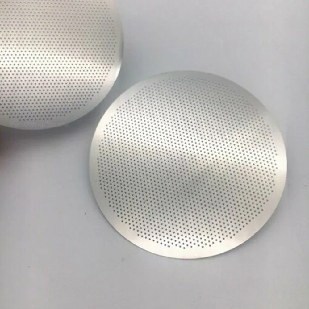 2pcs Reusable Stainless Steel Filter Compatible With For Aeropress Coffee Maker For Coffee Machine Handle Puck Screen