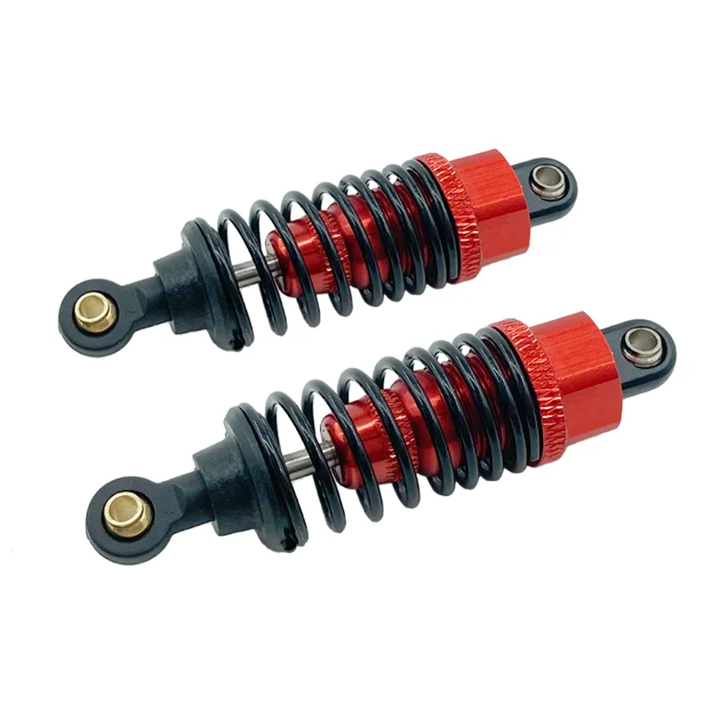 A04F-8Pcs amortisseurs en alliage d'aluminium ensemble d'amortisseurs pour Tamiya TT-01 TT01 TT-02 TT02 1/10 RC pièces de mise à niveau de voiture, rouge